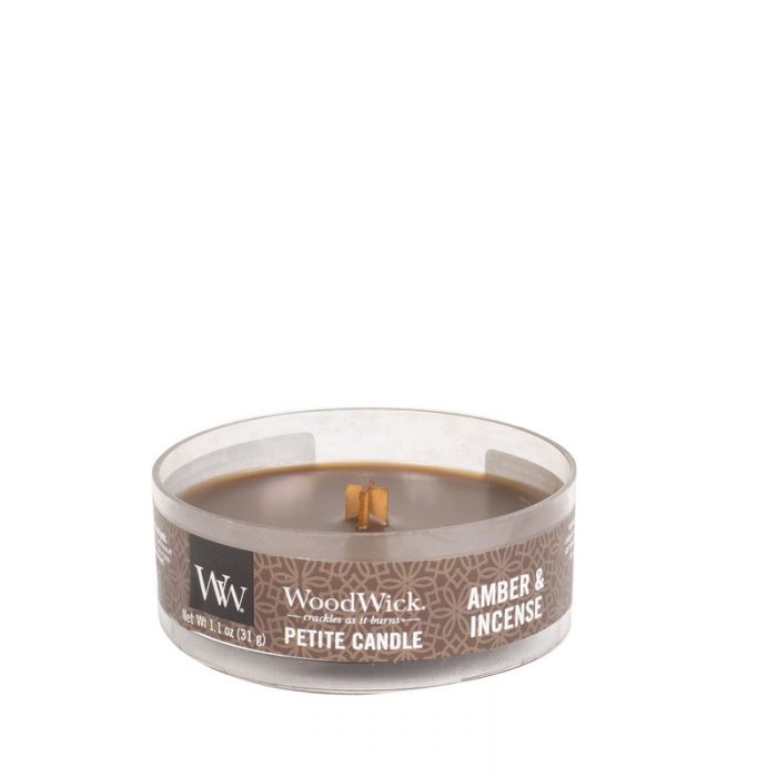 Woodwick Amber Incense Petite Candle