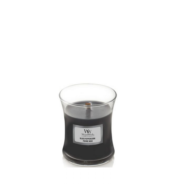 Woodwick Black Peppercorn Mini Candle
