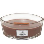 Woodwick Stone Washed Suede Heartwick Flame Ellipse Geurkaars
