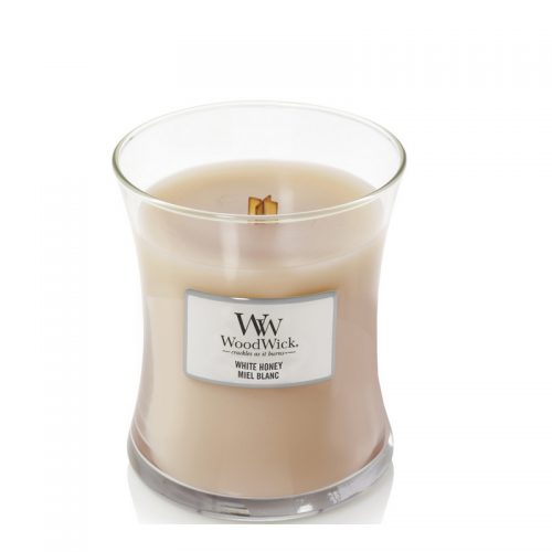 Woodwick White Honey Medium Candle