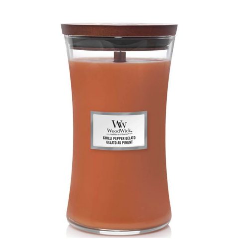 Woodwick Chilli Pepper Gelato Large Candle Geurkaars
