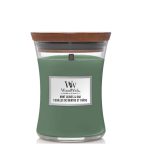 Woodwick Mint Leaves & Oak Medium Candle Geurkaars